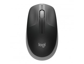 Безжична оптична мишка LOGITECH M190 Full-Size, USB, 1000 dpi, 3 бутона, Светло Сив