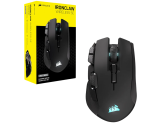 Геймърска мишка CORSAIR IRONCLAW WIRELESS SE Gaming Mouse, Wireless, Backlit RGB LED, 26000 DPI, ...