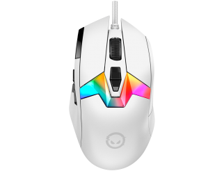 Геймърска мишка LORGAR MSP80, 8000 Hz Gaming Mouse Pro, White