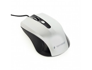 Мишка GEMBIRD MUS-4B-01-BS Optical mouse, USB, черно/сиво