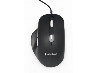 Мишка Gembird MUS-6B-02 Wired optical LED mouse, USB, black