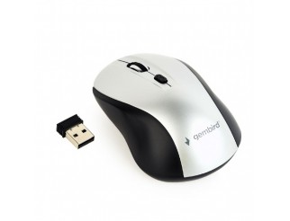 Мишка GEMBIRD MUSW-4B-02-BS Wireless optical mouse, черно/сиво