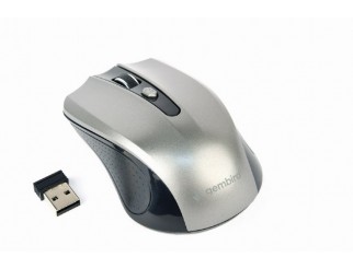 Мишка GEMBIRD MUSW-4B-04-BG Wireless optical mouse, черно/сиво