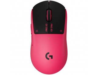 Геймърска мишка Logitech G Pro X3 Superstrike - Magenta Eclipse